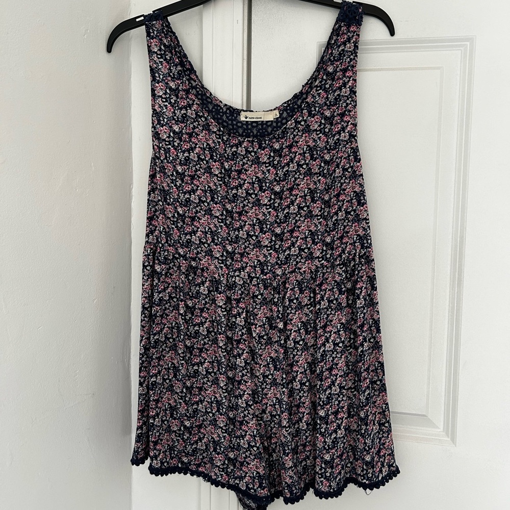 Paper crane romper
